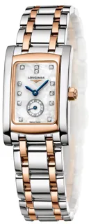 Longines DolceVita Rose gold and Stainless steel White