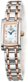 Longines DolceVita Rose gold and Stainless steel White