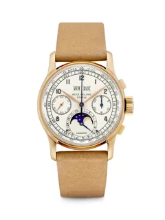 Patek Philippe Perpetual Calendar Chronograph 1518 18k rose gold Silver