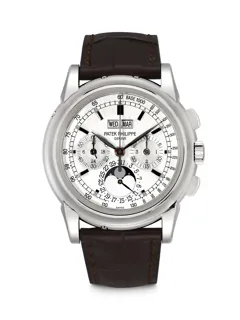 Patek Philippe Perpetual Calendar Chronograph 5970G-001 White gold Silver