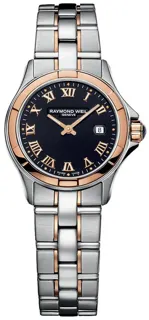 Raymond Weil Parsifal Rose gold and Stainless steel Black