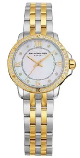 Raymond Weil Tango Date Yellow gold White