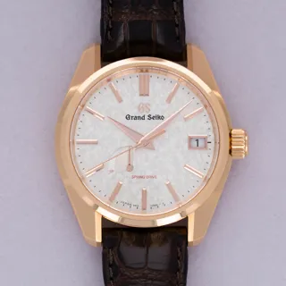 Grand Seiko Heritage SBGA384 18k rose gold Silver