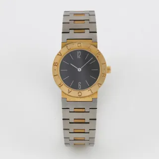 Bulgari Bulgari Bulgari BB30GSD Stainless steel and 18k yellow gold Black