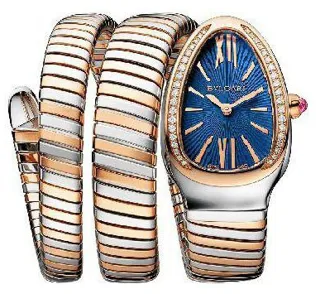 Bulgari Serpenti Tubogas Rose gold Blue