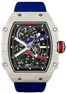 Richard Mille RM67-02 Alexis Pinturault RM 67-02 CA-FQ-1 38.5mm Carbon fiber Skeletonized