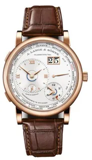 A. Lange & Söhne Lange 1 Time Zone 136.032 18k rose gold Silver