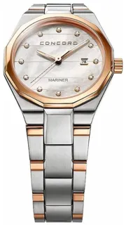 Concord Mariner 0320277 Rose gold and Stainless steel White