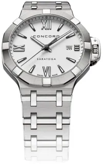 Concord Saratoga 0320434 40mm Stainless steel White