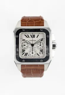 Cartier Santos 100 2740 Stainless steel White