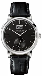 A. Lange & Söhne Saxonia Outsize Date 381.029 White gold Black