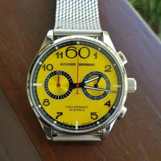 Alexander Shorokhoff Avantgarde AS.N.PT05-58 43mm Stainless steel Yellow