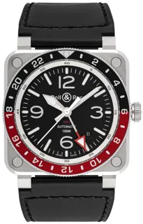 Bell & Ross BR 03 BR0393-BL-ST/SCA Stainless steel Black