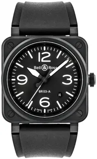 Bell & Ross BR 03 BLACK MATTE BR03A-BL-CE/SRB Black ceramic Black