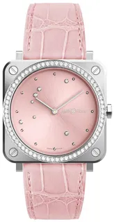 Bell & Ross BR S PINK DIAMOND EAGLE DIAMONDS BRS-EP-ST-LGD/SCR Stainless steel Pink