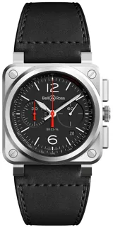 Bell & Ross Instruments BR0394-BLC-ST/SCA Stainless steel Black