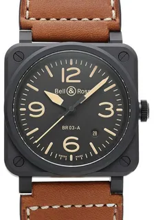 Bell & Ross BR 03 HERITAGE BR03A-HER-CE/SCA Black ceramic Black