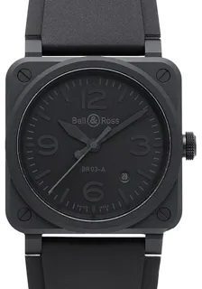 Bell & Ross BR 03 PHANTOM BR03A-PH-CE/SRB Black ceramic Black