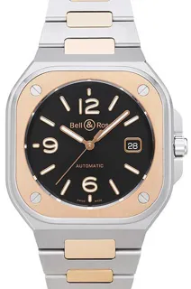 Bell & Ross BR 05 BLACK STEEL & GOLD BR05A-BL-STPG/SSG Stainless steel$18kt rose gold Black