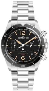 Bell & Ross BR V2-94 BRV294-HER-ST/SST Stainless steel Black