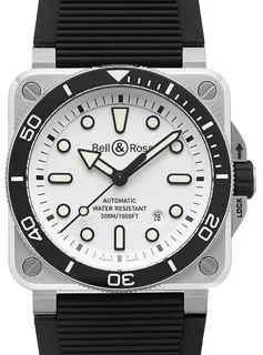 Bell & Ross BR 03 DIVER WHITE STEEL BR03A-D-WH-ST/SRB Stainless steel White