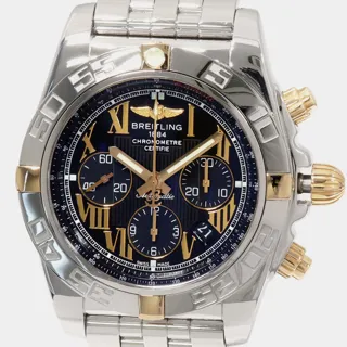 Breitling Chronomat Stainless steel and 18k yellow gold Black