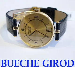 Bueche-Girod 32mm 18k yellow gold Golden