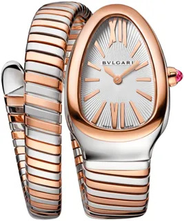 Bulgari Serpenti Tubogas 103708 Rose gold and Stainless steel White