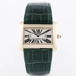 Cartier Tank Divan 2602 18k yellow gold White