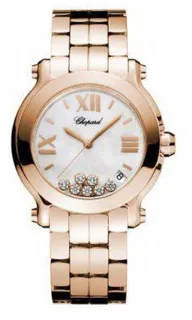 Chopard Happy Sport 18k rose gold White