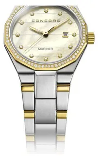 Concord Mariner 0320462 Yellow gold and Stainless steel White