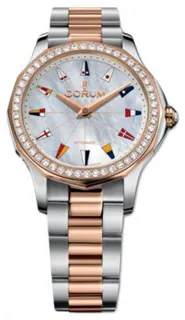 Corum ADMIRAL'S CUP LEGEND A400/02902 32mm Rose gold and Stainless steel White