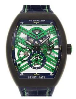 Franck Muller Vanguard V 45 S6 SQT TT NR BR BL LE (AC) Stainless steel Skeletonized