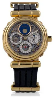 Gérald Genta Perpetual Calendar G.3559.4 18k yellow gold Skeletonized