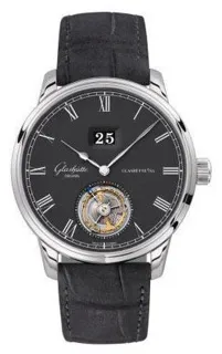 Glashütte Senator White gold Gray