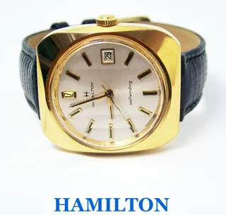 Hamilton DATE Yellow gold White