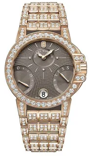 Harry Winston Ocean Lady Biretrograde OCEABI36RR026 18k rose gold Brown