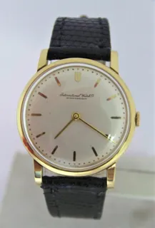 IWC R 1205 18k yellow gold White