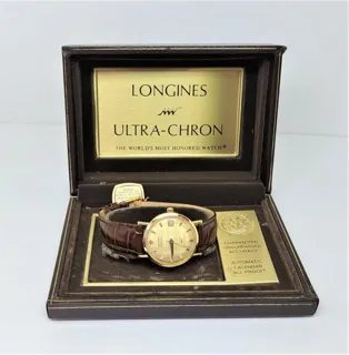 Longines Ultra-Chron 18k yellow gold Champaign