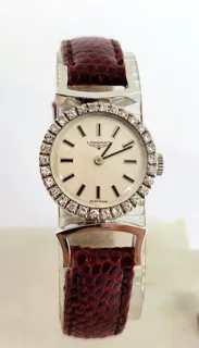 Longines 18k white gold White