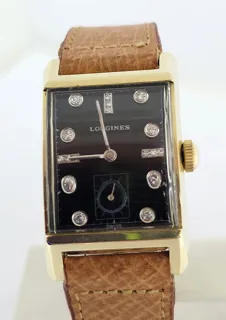 Longines 14k yellow gold Black