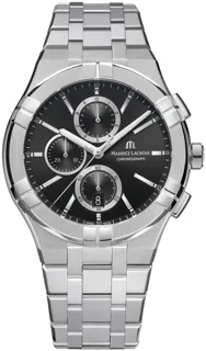 Maurice Lacroix Aikon Quarz Chronograph AI1118-SS002-230-1 Stainless steel Black