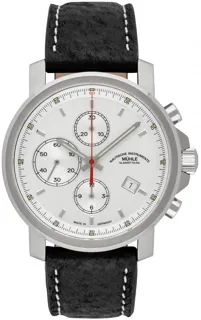 Mühle Glashütte 29er Chronograph M1-25-41-LB 42.5mm Stainless steel White