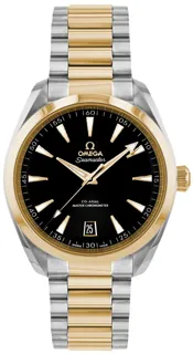 Omega Seamaster 220.20.41.21.01.001 Yellow gold and Stainless steel Black