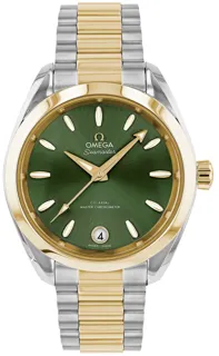 Omega Seamaster 220.20.34.20.10.002 Yellow gold and Stainless steel Green