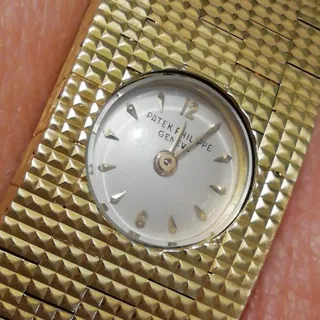 Patek Philippe Vintage 18mm Yellow gold Silver