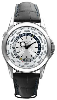 Patek Philippe World Time 5130G-019 White gold Silver