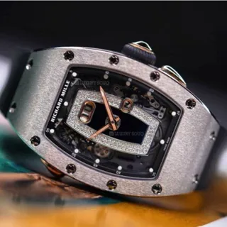 Richard Mille RM 037 RM037 WG 34.5mm White gold Multi-colored