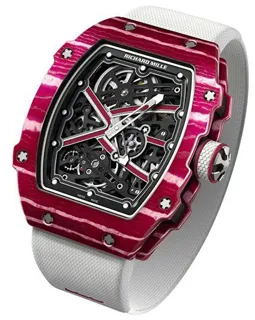 Richard Mille RM67-02 RM67-02 CA-FQ 38.5mm Carbon fiber Skeletonized