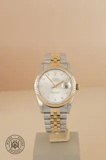 Rolex Datejust 36 16233 18k yellow gold Silver